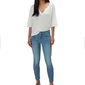 FRYE Cassidy Denim Sienna Cropped Skinny Jeans Mid-Rise